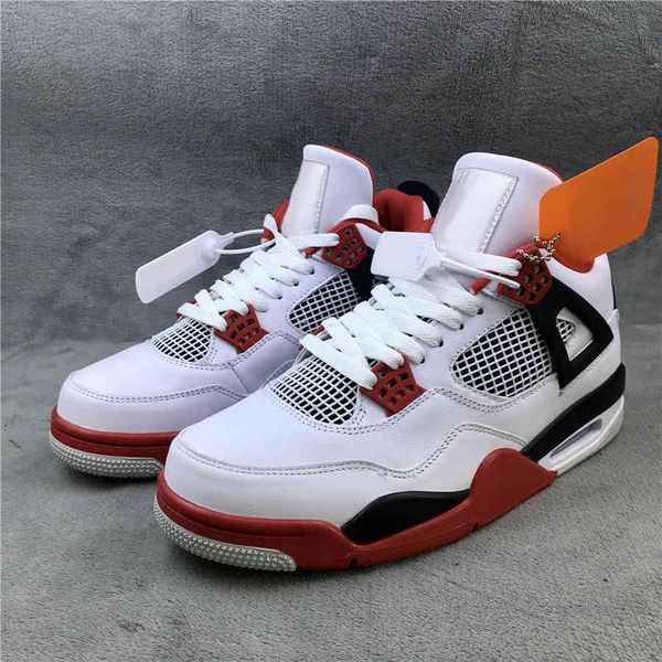 

fire red jumpman 4 4s fashion shoe mens basketball shoesjkcf