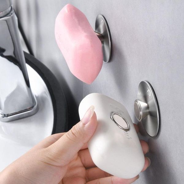 

soap dishes magnetic holder dish container dispenser wall mounted storage rack bathroom accessories powerful