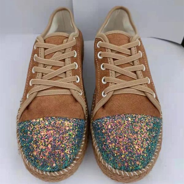 

dress shoes spring and autumn canvas fashion strass sequins flat all-match women's shoes comfortable casual t235, Black
