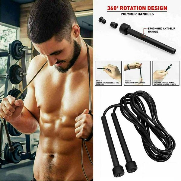

jump ropes aerobic exercise boxing skipping rope adjustable bearing speed fitness sport home shaping body