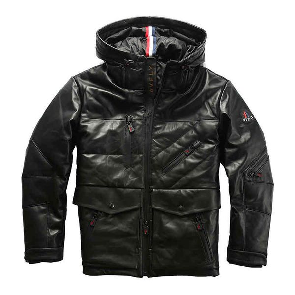 

men's duck et, sheep coat, super warm, european large, av-b01, Black