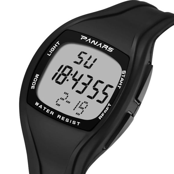 

sport men watch panars analog military led clock display waterproof digital wrist relogio masculino reloj hombre wristwatches, Slivery;brown