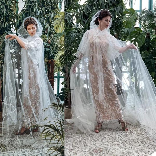 

bridal veils 2021 wraps wedding accessories studio po taking with hair combs custom made long sequin lace, Black