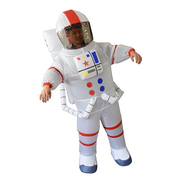 Mascot boneca traje aeroespace espaçoso astronauta traje inflável mulher homens mascote festa desenho animado boneca halloween traje vestir roupas