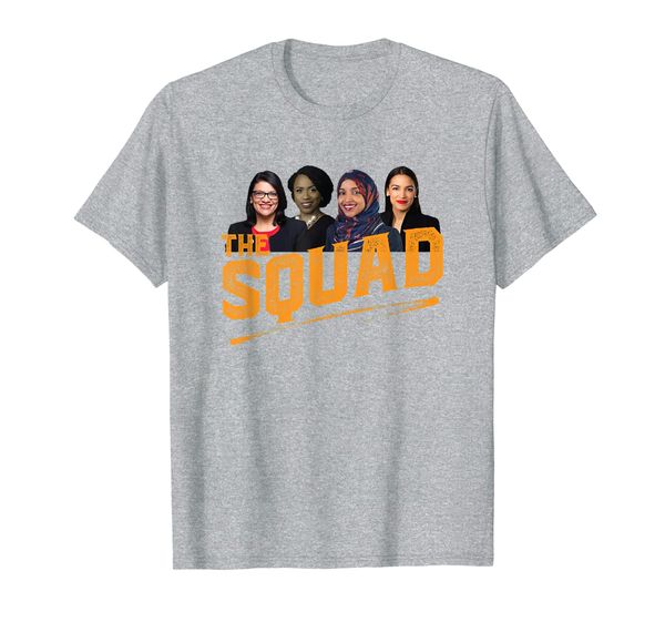 

squad goals - aoc ilhan omar tlaib pressley t-shirt, White;black
