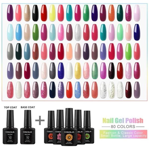 

80pcs set for gel varnish 7/10ml nail polish art manicure all manicure1
