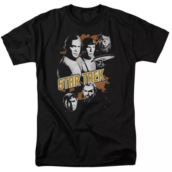 

star trek graphic good vs evil tv show t-shirt sizes s-3x new, White;black