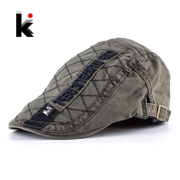 

visors adjustable beret caps men outdoor casual breathable bone brim hats for women solid cotton boina hat male berets visor peaked cap, Blue;gray
