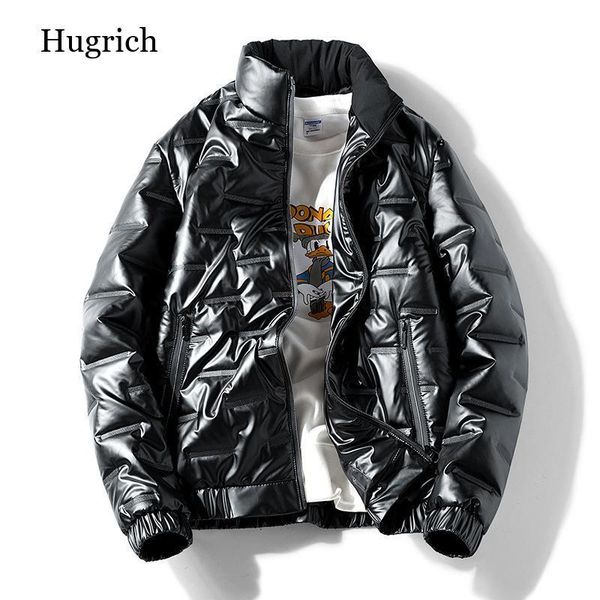 

men's down & parkas men winter waterproof jacket thick warm parka zipper reflective oversized 2021, Black