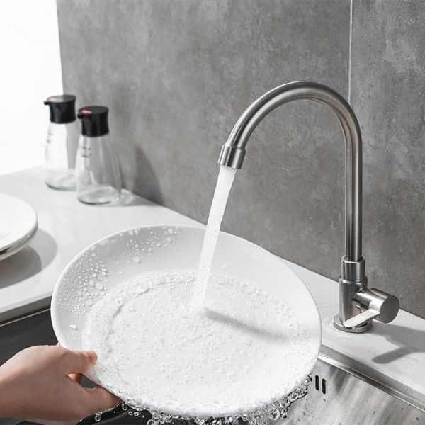 

jiuyang swivel basin mixer tap single handle and cold mix hole kitchen faucet 304 stainless steel sink bathroom faucets