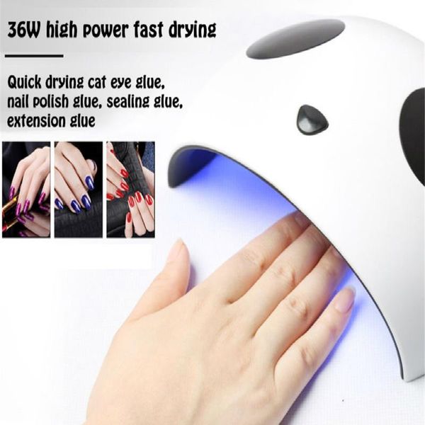 

nail dryers 36w uv lamp mini dryer led manicure fingernails tools pandanail light gel polish