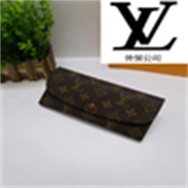 

m60696 old flower dark coffee color inside flap clutch real leather compact long wallets chain wallet pouches key card holders phone cases, Red;black