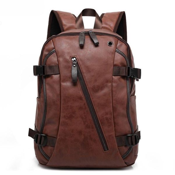 

backpack qiger men pu patent leather backpacks men's fashion & travel bags western college style mochila feminina