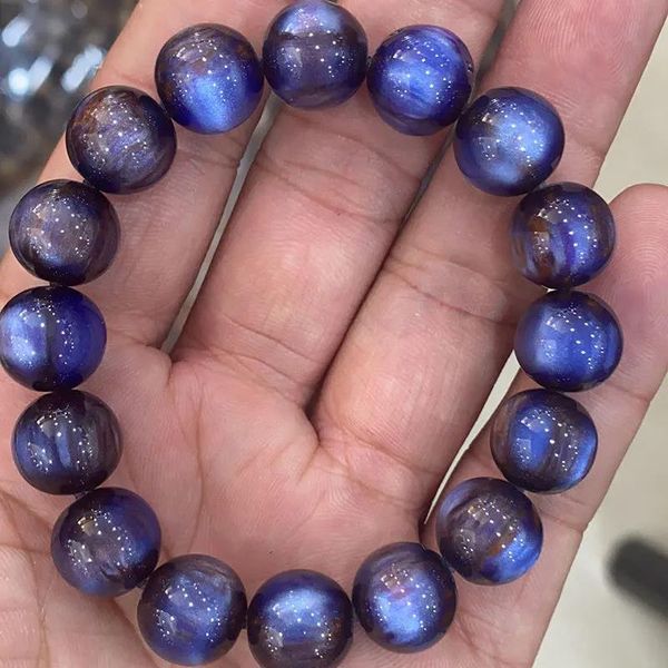 

beaded, strands 2021fashion trend star series beaded bracelet,kyanite cat's eye men's and women's elastic bracelet,jewelry gi, Black