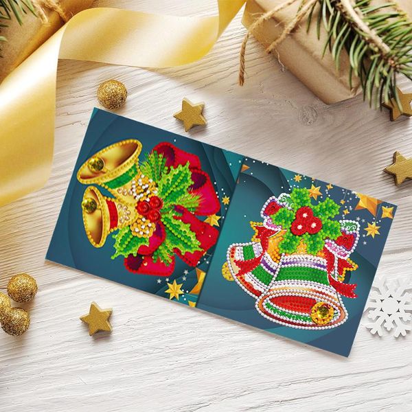 

greeting cards 8pcs creative diamond mosaic card christmas diy homemade rhinestone for year birthday gifts