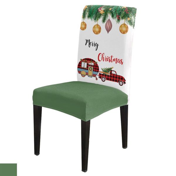 

chair covers christmas truck tree stretch cover kitchen dinning seat spandex