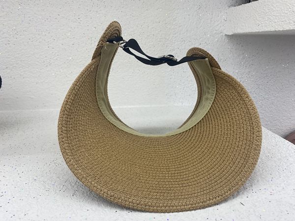 

summer straw simple and foldable sunscreen hat, face cap, Black;white