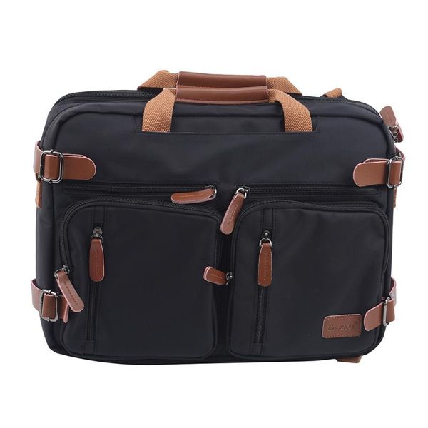 

inch convertible briefcase men business handbag messenger bag casual lapmultifunctional travel bags for male big briefcases