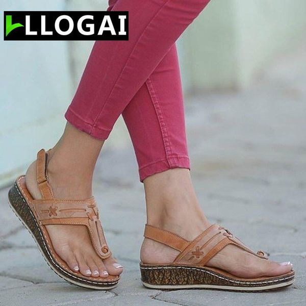 

slippers femme women shoes 2021 flip-flops sandals summer retro soft bottom wedges for woman beach chaussures, Black