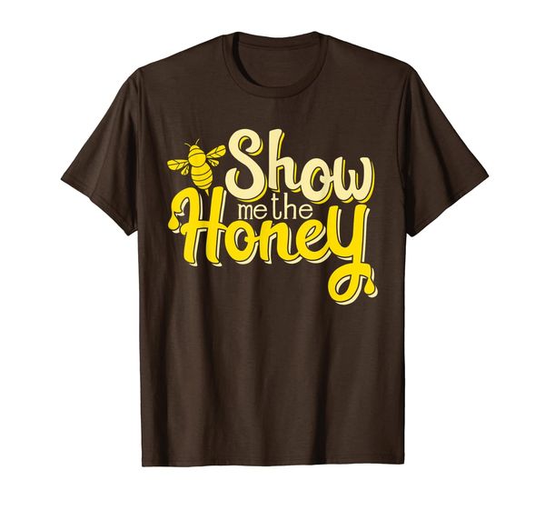 

farmers market local raw honey beekeeper hand lettered bee t-shirt, White;black