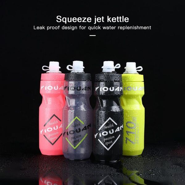 

water bottles & cages 2021 summer cycling sports bottle mountain biking with dust cover pc plastic riding equipment