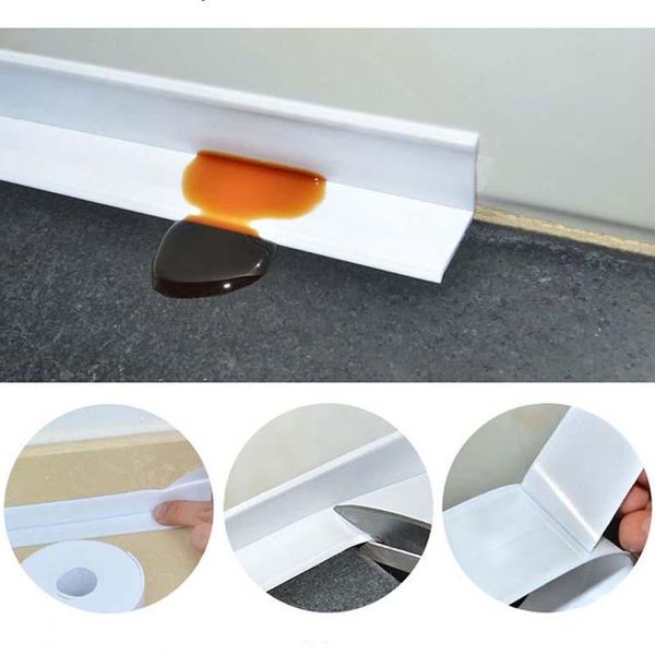 

wall stickers sealing silicone strips bathroom adhesive tape for kitchen and toilet window waterproof gasket tools gadget