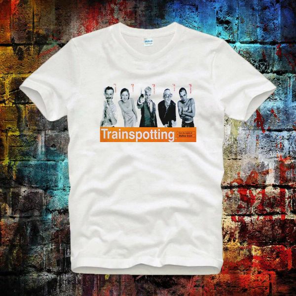 

Trainspotting Cult 90s Movie Cool Tee Top Unisex & Ladies T Shirt B294, White;black