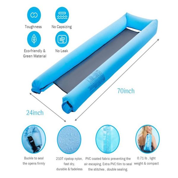 

inflatable floats & tubes 2021 summer outdoor water sofa quick floating bed seaside hammock easy to