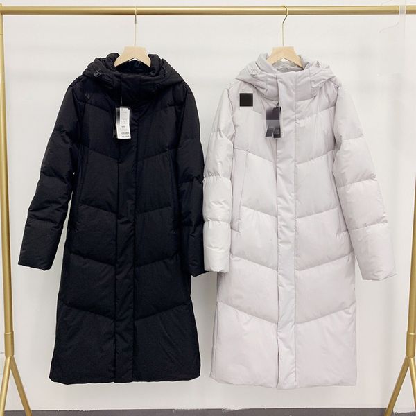 

2021 winter new couple women's down jacket thickened hooded 02534, Black