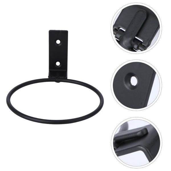 

3pcs wall mounted flower pot tray metal iron ring flowerpot bracket planter (13.5x11x6.5cm) hooks & rails