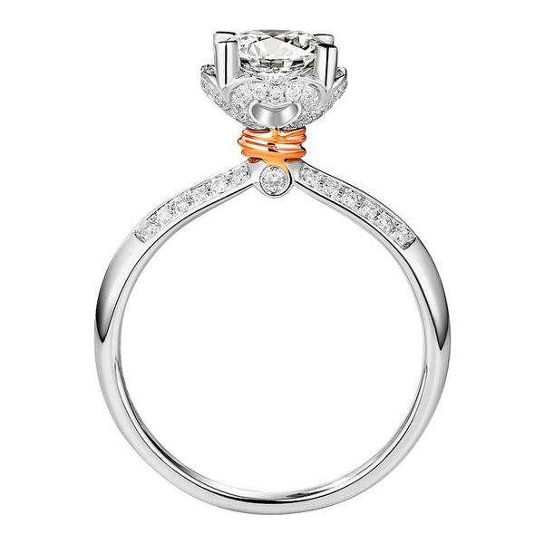 

cluster rings 10k white gold 1 2 3 4 5 round moissanite diamond ring women wedding party anniversary engagement rose flower trendy, Golden;silver