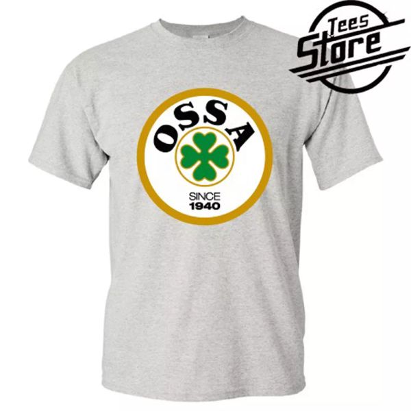 

new ossa logo classic retro motorcycle men's grey t-shirt size s-3xl, White;black