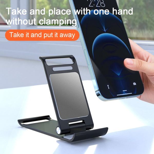 

cell phone mounts & holders universal stand portable foldable deskholder adjustable multi-angle bracket for desk tablet
