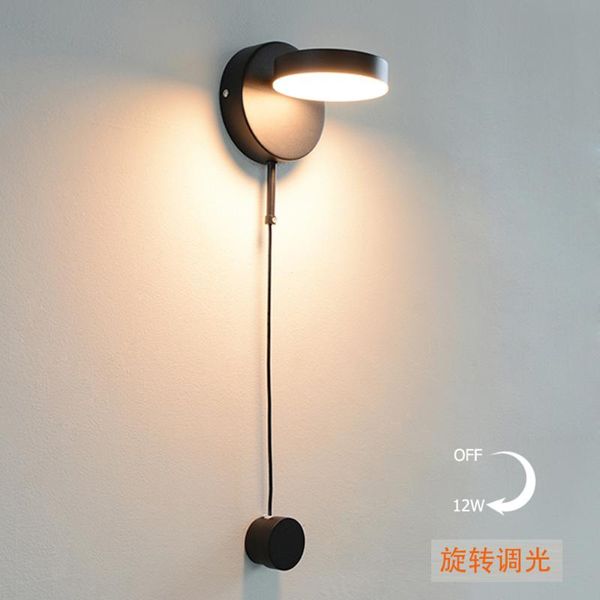 

wall lamp led nordic 7w 9w dimming light bedroom living room aisle study reading dimmable modern sconce mj1125