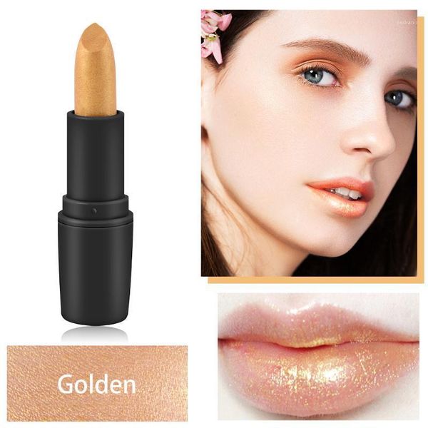 

golden lip gloss liquid shimmer matte lipstick waterproof metallic glitter-charming lipgloss lips beauty makeup m8921
