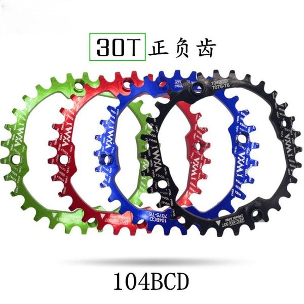 

bike heels & chainwheels bicycle positive and negative sprocket 30t disc aluminum alloy 104bcd mountain single speed