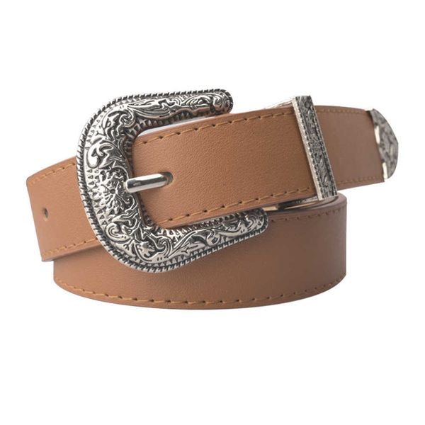 

2021 runhao women's needle buckle belt three piece set wide, Black;brown