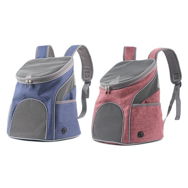 

cat carriers,crates & houses mesh pet backpack travel space breathable cloth outing portable bag large size multifunction hiking