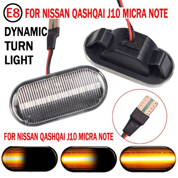 

emergency lights 2x dynamic led side marker fender light sequential blinker lamp for tiida c11 note e11 ne11 micra k12 np300 navara