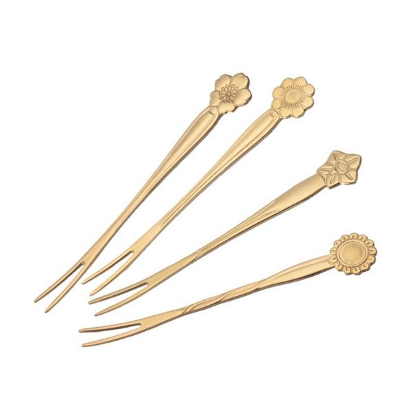 

forks kitchen tableware table dessert cake fork dinnerware stainless steel creative style fruit accessories dropship