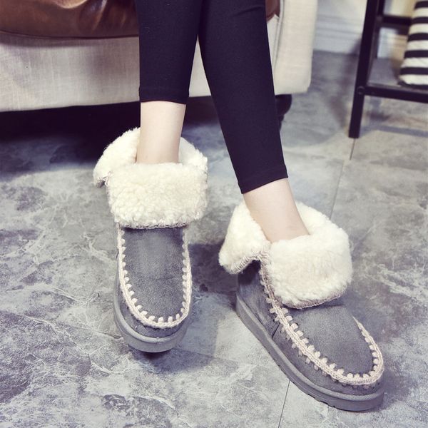 

boots winter winters natural flats ankles vintage large size snowshoe quilteds rubbers low blacks booties ladies short fashion big s14j, Black