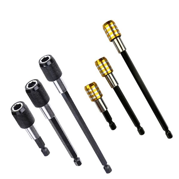 

1/4 inch hex shank quick release electric drill screwdriver magnetic bit holder extension bar tool 60mm 100mm 150mm hand tools