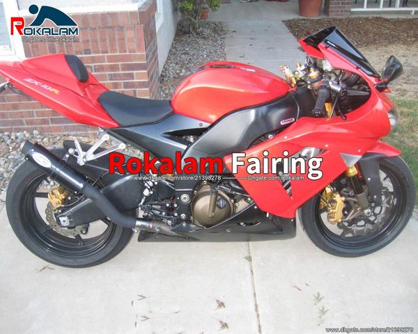 Für Kawasaki Ninja ZX-10R ZX 10R ZX10R 2004 2005 Rot Motobike Körper Sportbike Verkleidung Set Motorrad Verkleidungen (Spritzguss)