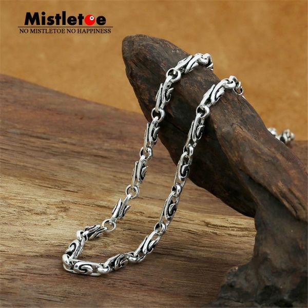 

mistletoe 925 sterling silver classic vintage 4.0mm necklace chain punk jewelry women men chains