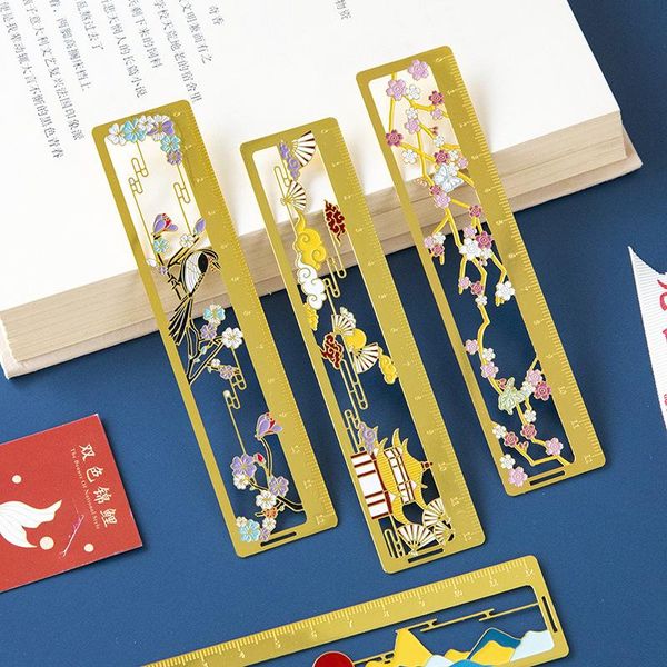 

bookmark national style ruler metal antique creative literary pattern reading bookmarks 8 styles school supplies stationery