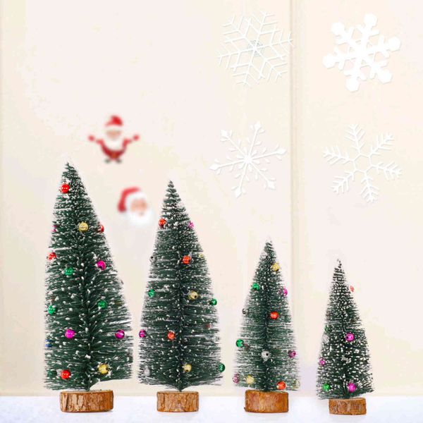 

2022 new decorations tabledecoration colorful pine needle dusting mini christmas tree