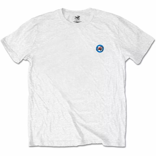 

the jam paul weller white backprint logo licensed men t-shirt, White;black