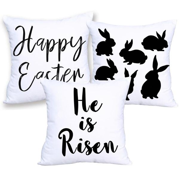 

cushion/decorative pillow happy easter cushion covers print polyester case