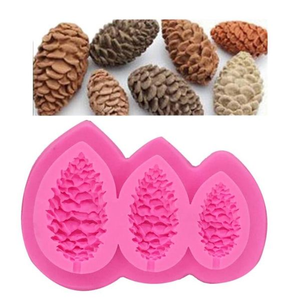 

cake tools sugarcraft pine cones silicone mold fondant nuts christmas decorating chocolate