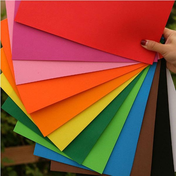 

other arts and crafts 10pcs/pack back sticker sponge paper eva rubber art origami kindergarten diy colorful handmade goma moosgummi